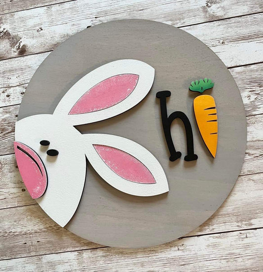 hi bunny sign
