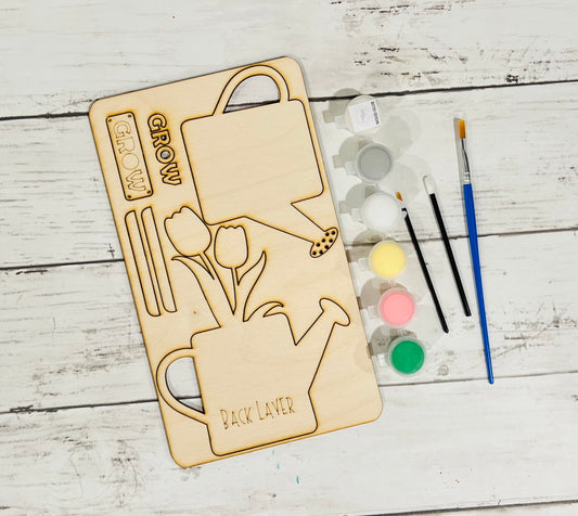 Tulip Watering Can diy pop out kit