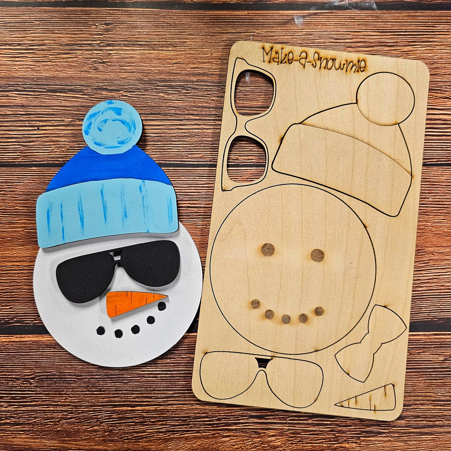 Kids Pop Out DIY Kit - Make A Snowman