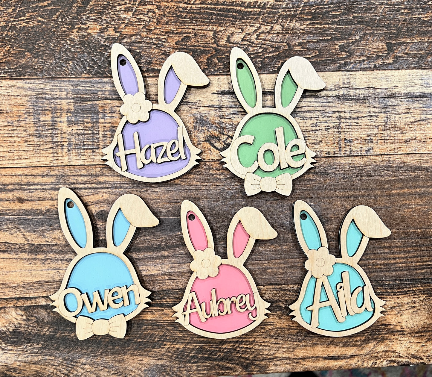 Bunny Basket Tag
