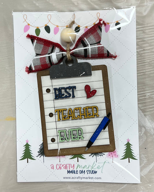Best Teacher Ever Ornament