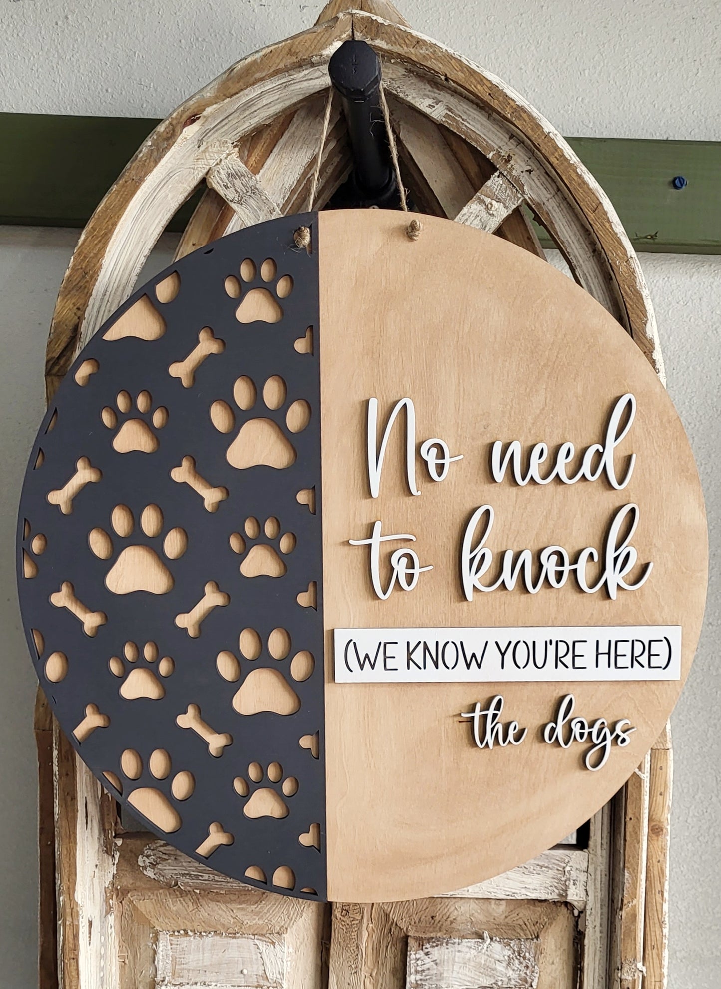 No need to knock, we know you're here - the dogs
