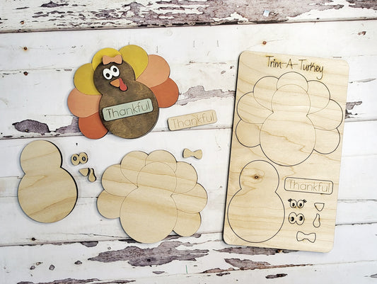 Trim a Turkey diy pop out kit