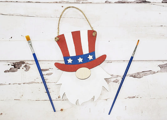 Paint a Patriot Gnome diy pop out kit