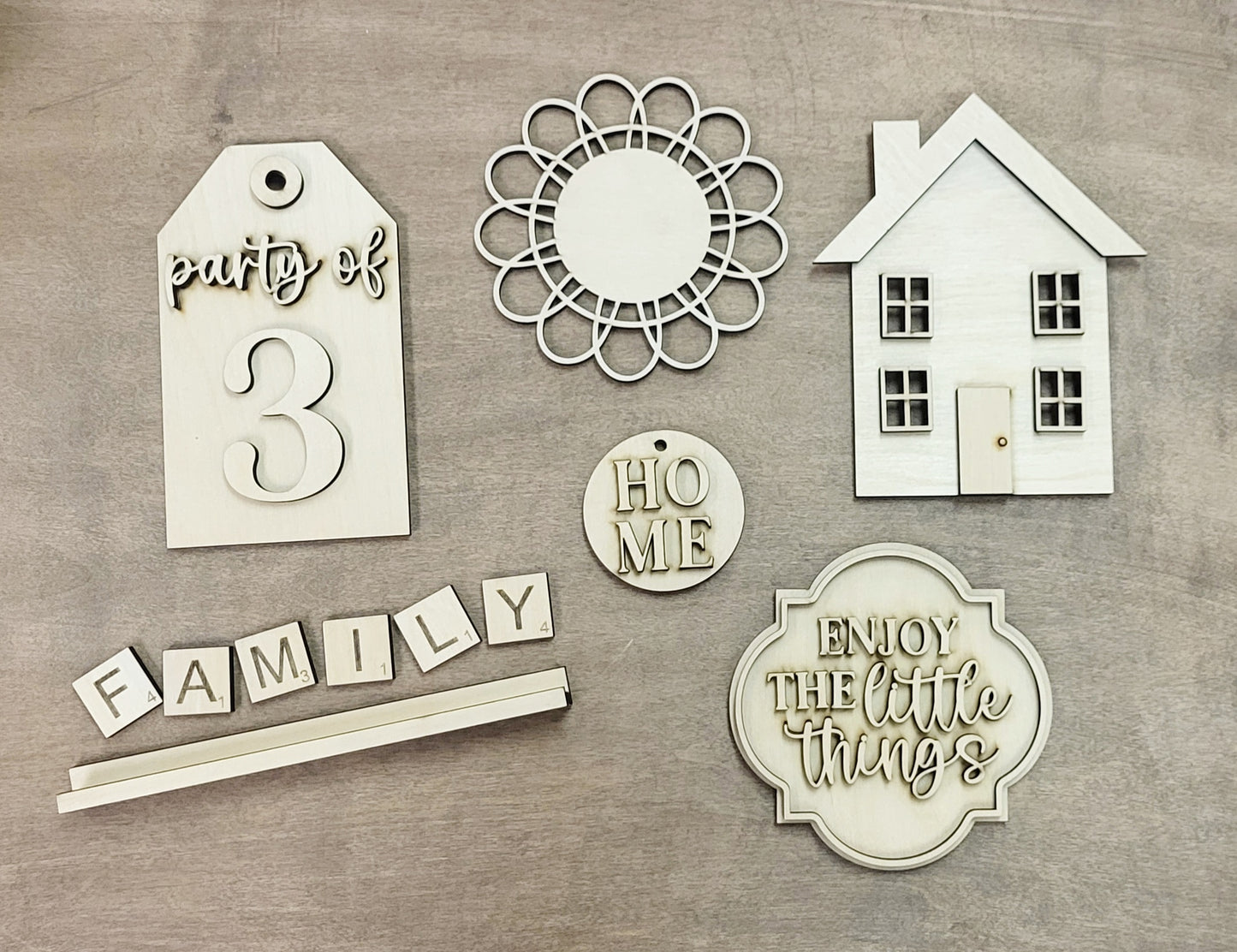 DIY Kit - Tier Tray - Family Home