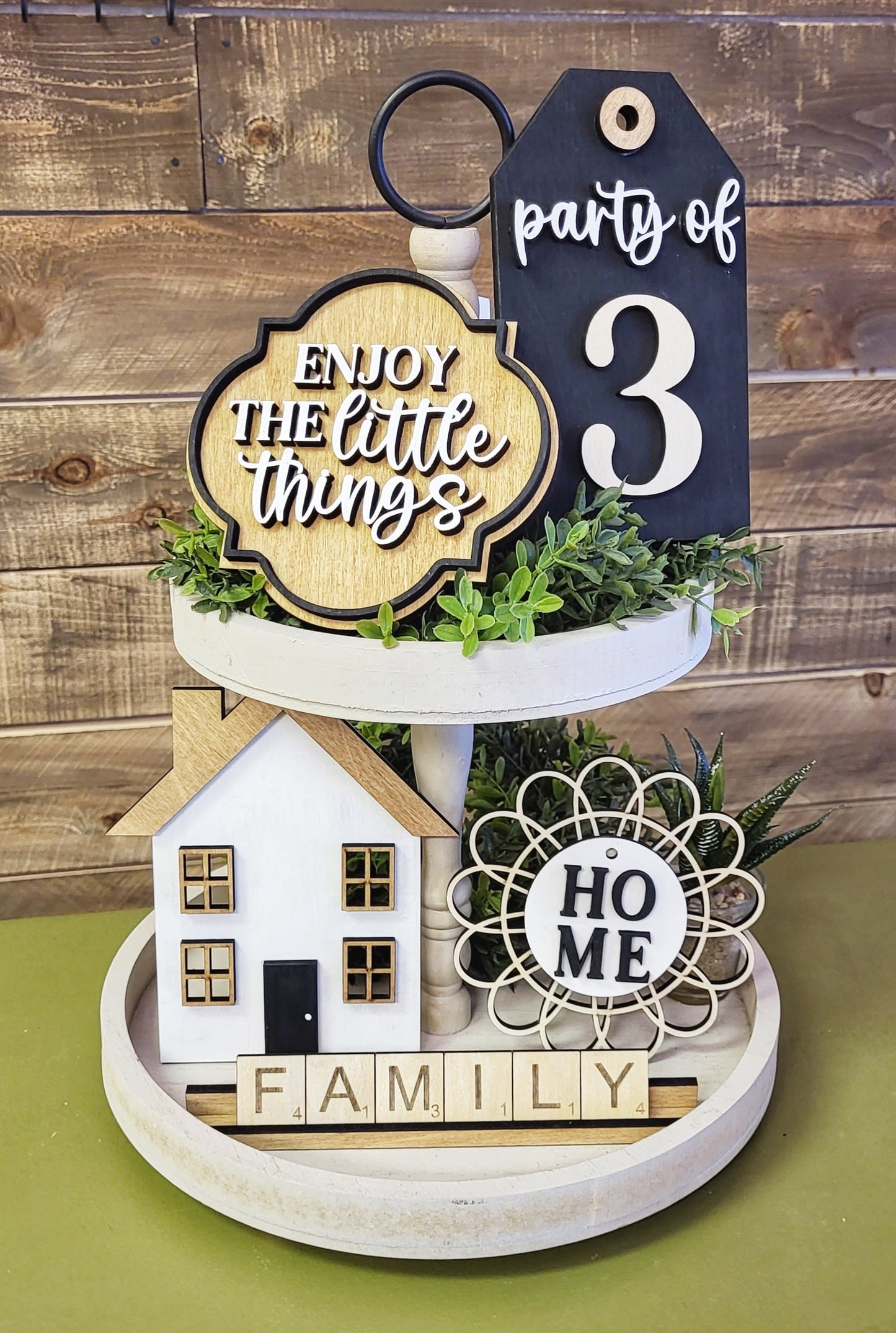 DIY Kit - Tier Tray - Family Home