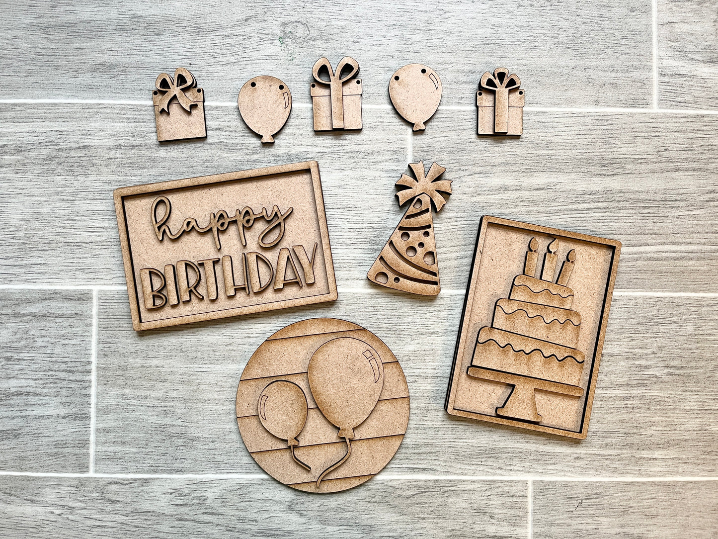 DIY Kit - Tier Tray - Birthday