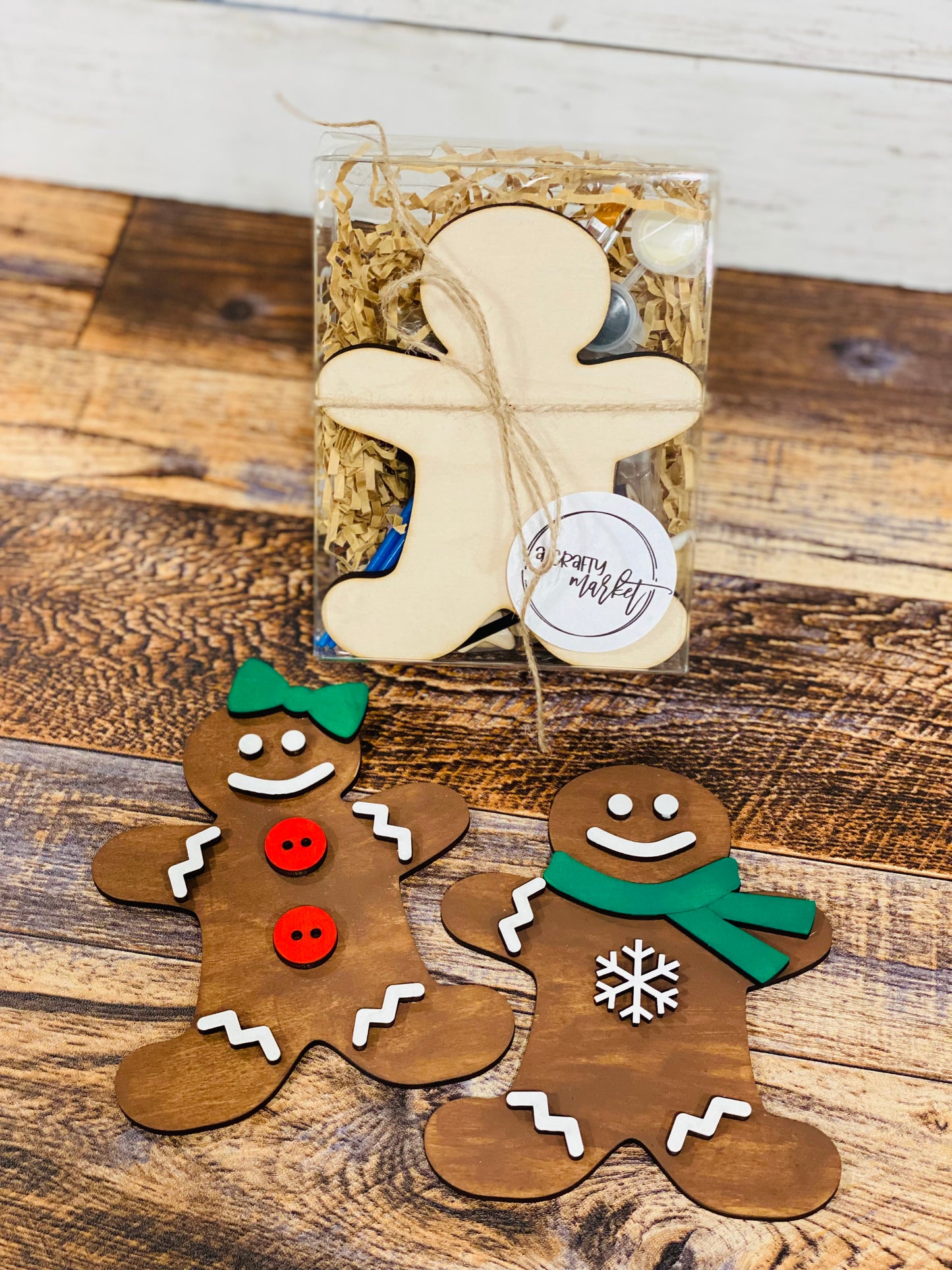 Gingerbread People DIY Painting Set