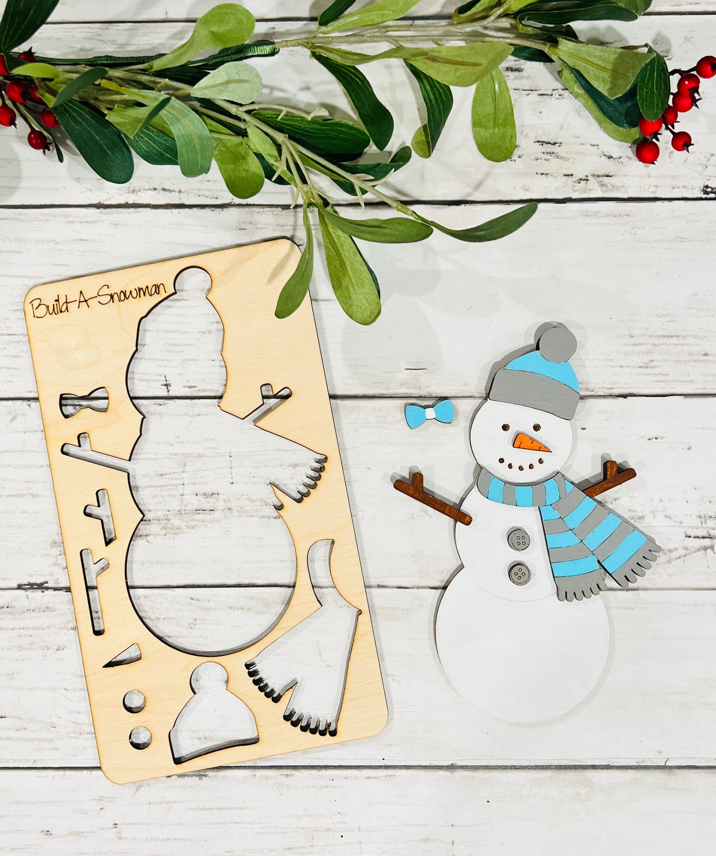 Kids Pop Out DIY Kit - Build A Snowman