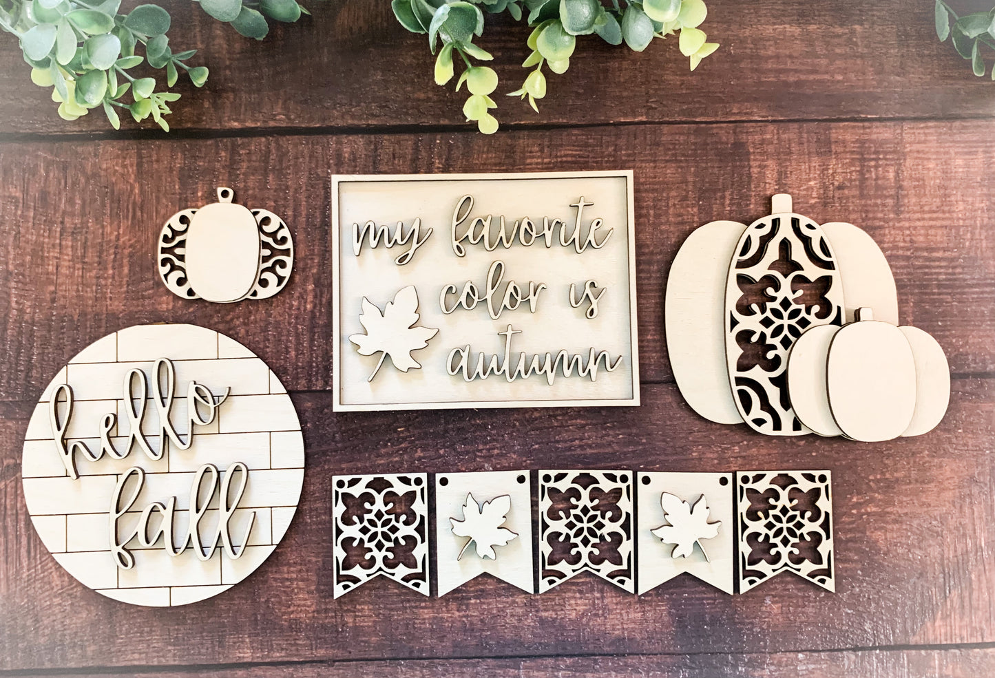 DIY Kit - Tiered Tray - hello fall