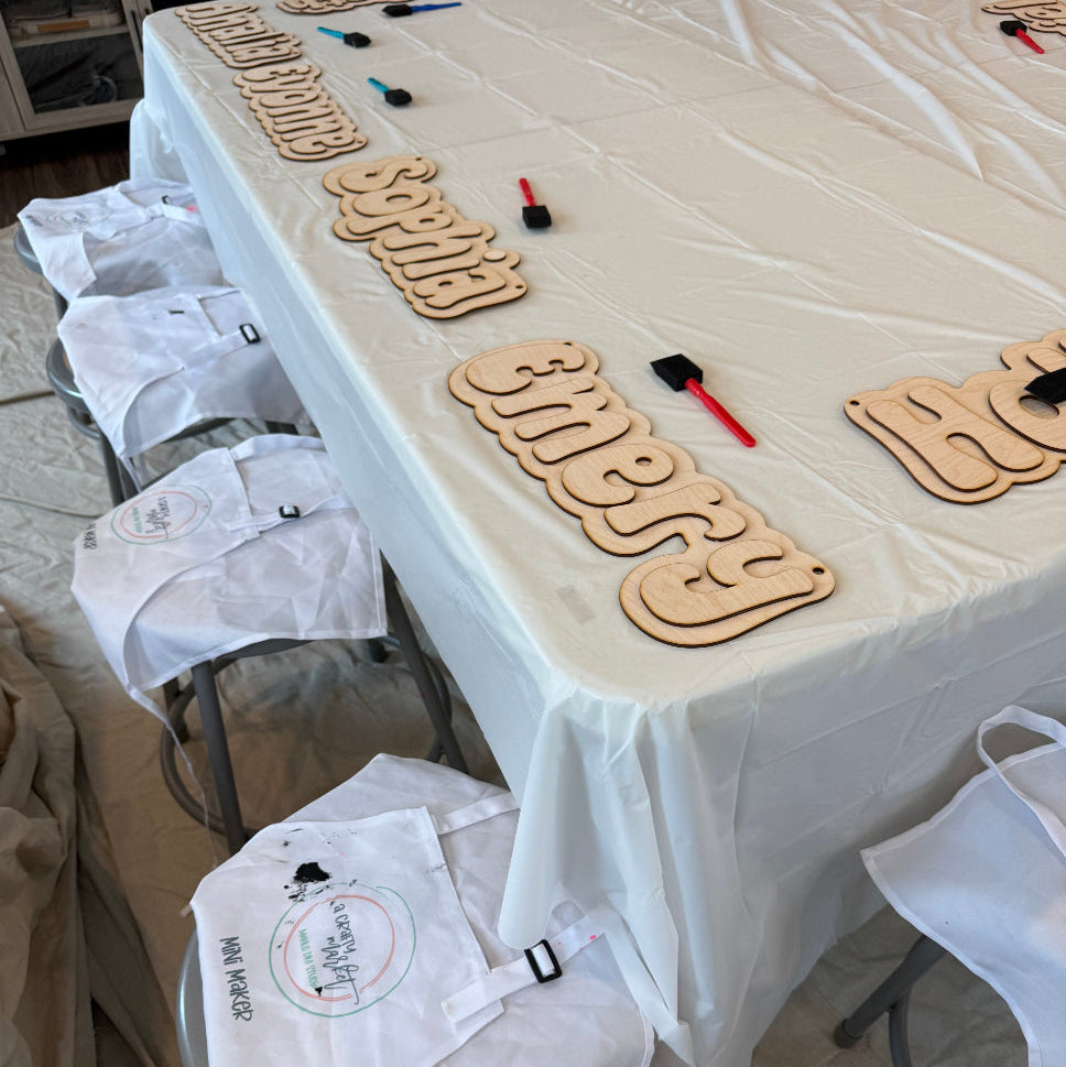 name signs - birthday party