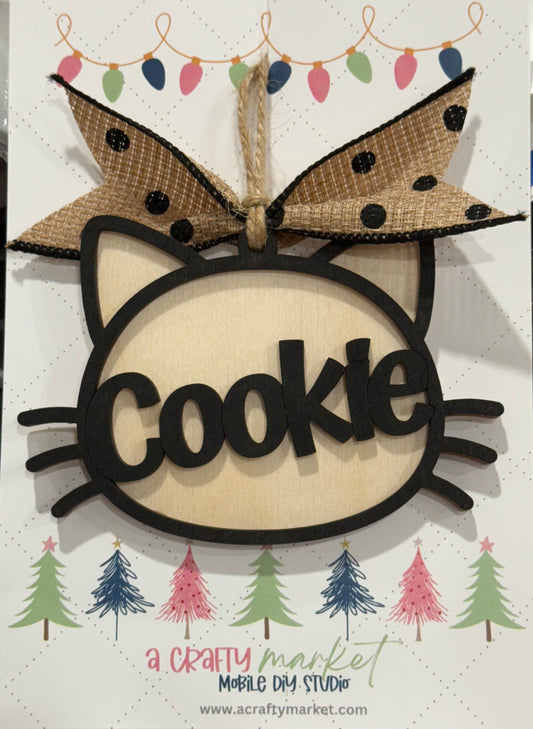 Cat Ornament - Personalized