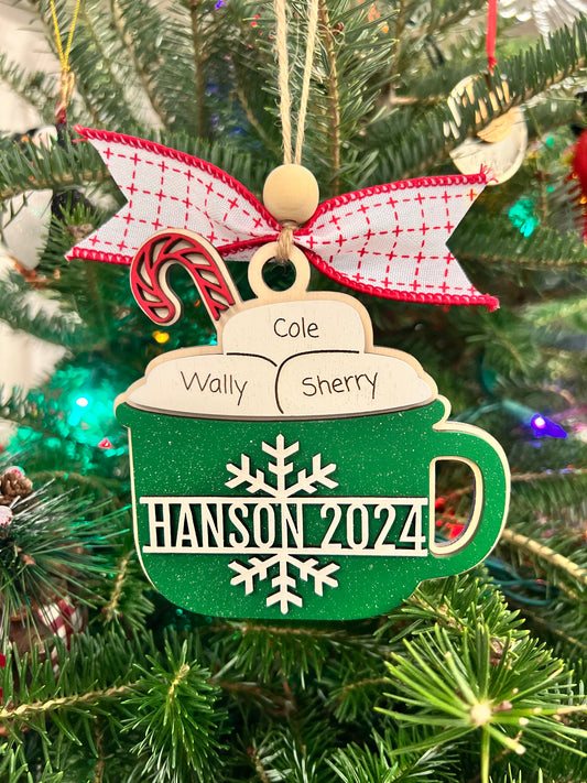 Personalized Christmas Mug Ornament