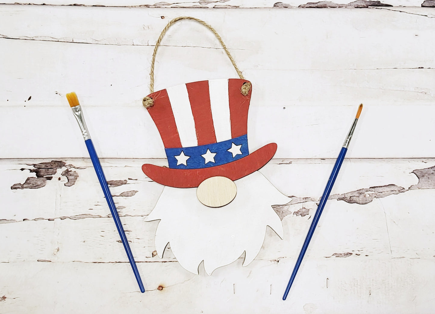 Paint a Patriot Gnome diy pop out kit