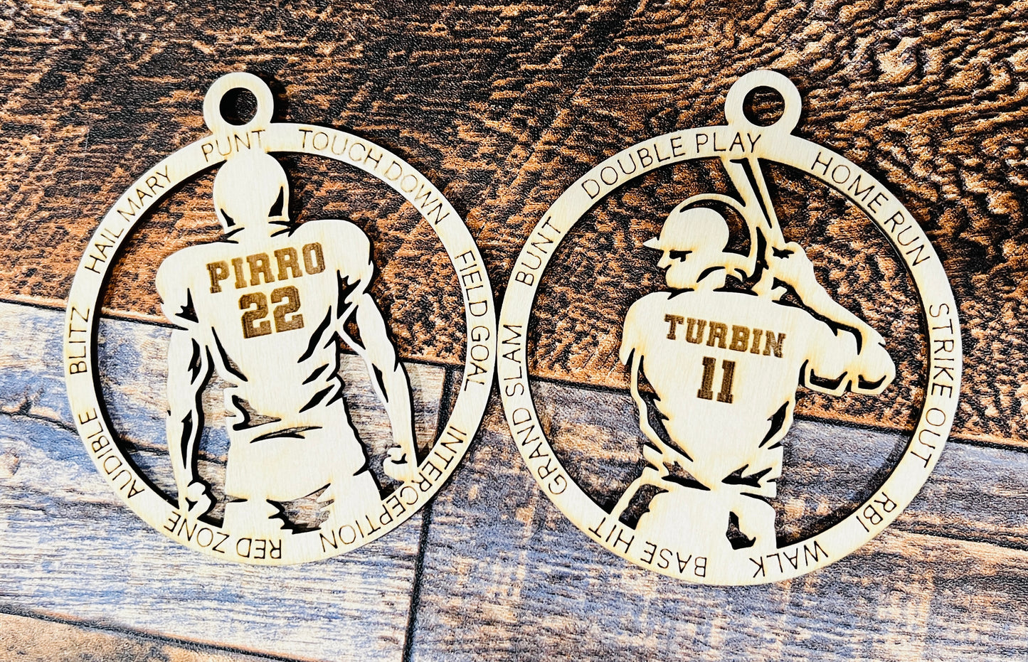 Personalized Sports Christmas Ornaments