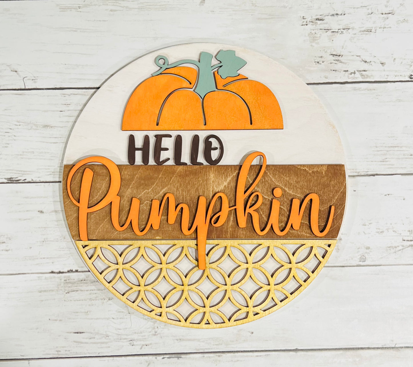DIY hello Pumpkin sign kit