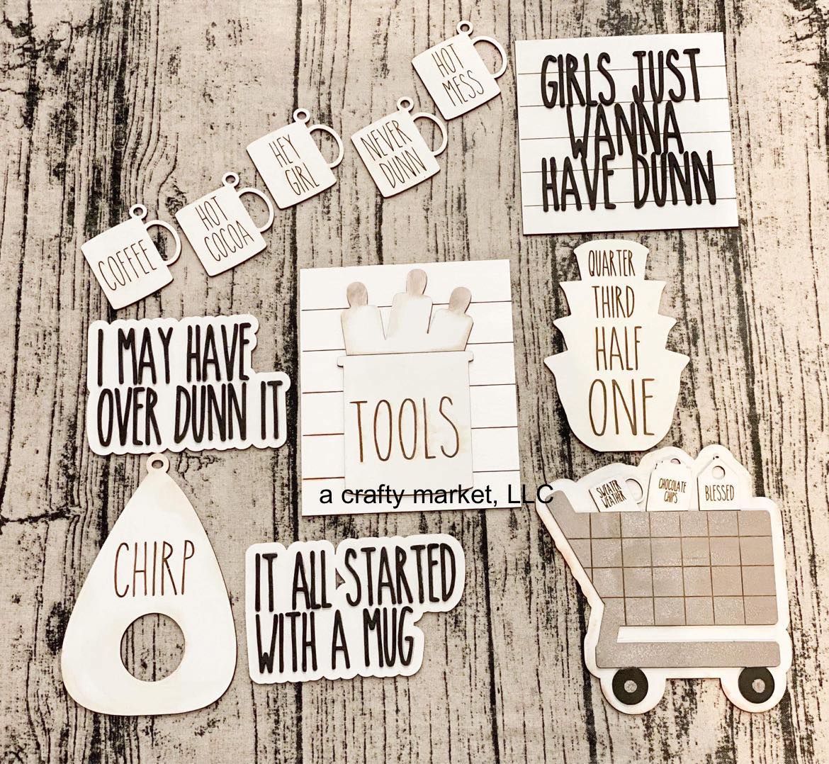 DIY Kit - Tiered Tray - Girls Just wanna have DUNN