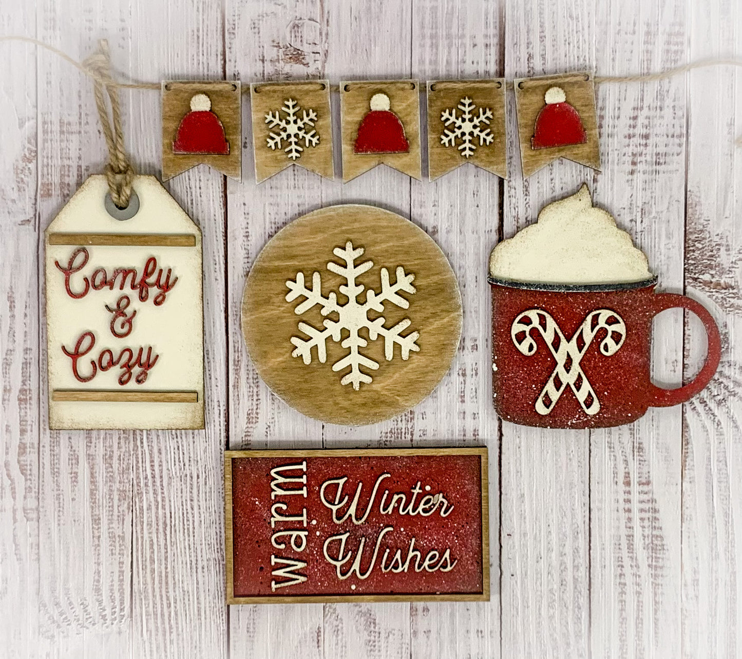 DIY Kit - Tiered Tray - Warm Winter Wishes